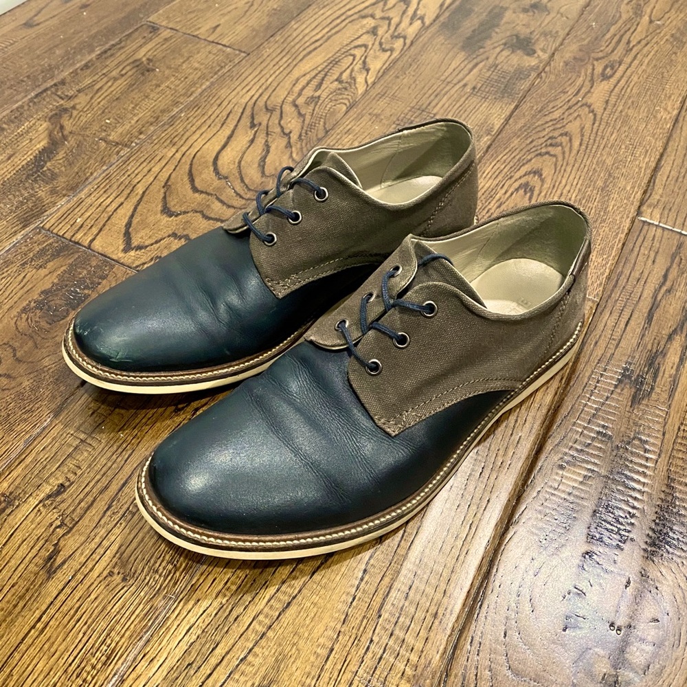 Lacoste two/tone Leather Derby Shoes